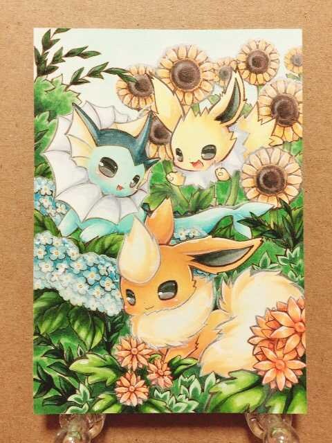 ポケモン シャワーズ サンダース ブースター 自作イラスト 新品 中古のオークション モバオク ポケモン シャワーズ サンダース ブースター 自作イラスト 新品 中古のオークション モバオク