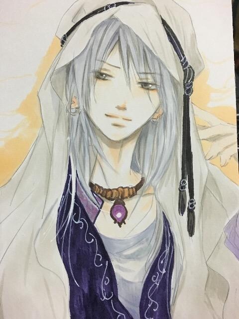 自作イラスト オリジナル ターバンの男銀髪 新品 中古のオークション モバオク