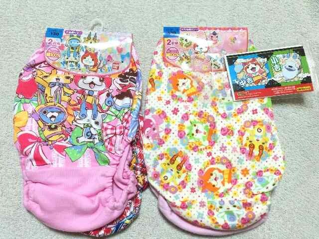 妖怪ウォッチ 女の子用下着ショーツパンツ130cm 4枚 シール付き 新品 中古のオークション モバオク